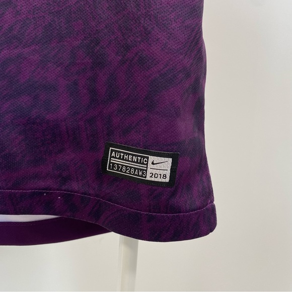 Nike Manchester City Football Shirt 2018/2019 3rd Kit Purple Mens XL - Picture 9 of 11